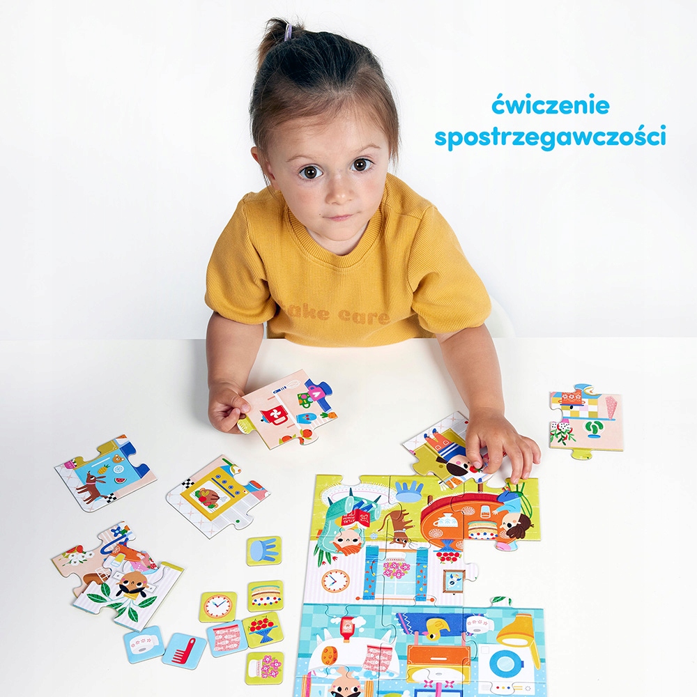 Puzzle Co Robimy W Domu 2+ 3+ 24el. CzuCzu Liczba elementów 24