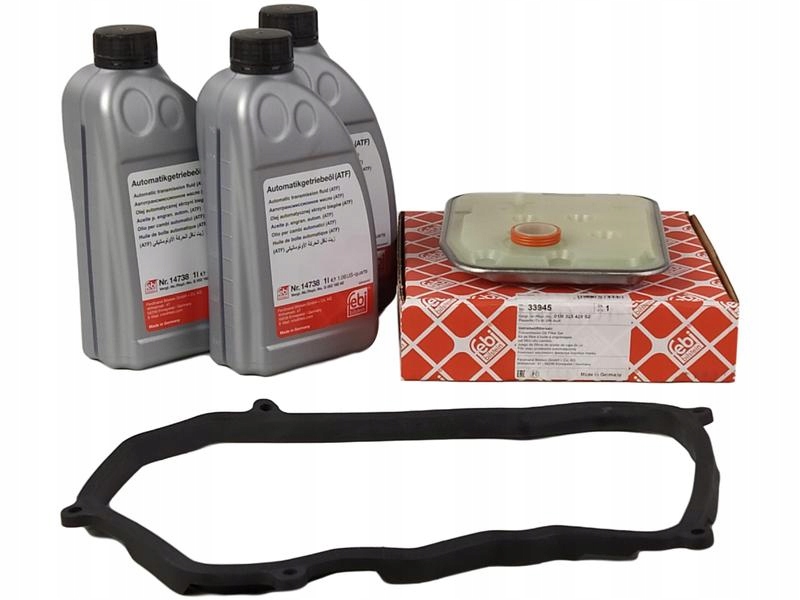 14738 - FEBI фільтр + масло 3л 4-ступінчаста AUDI 80 A4 B5 A6 C4 C5