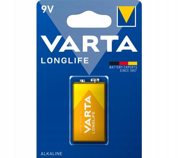 

1 x bateria Varta Longlife 9V 6LR61 6F22