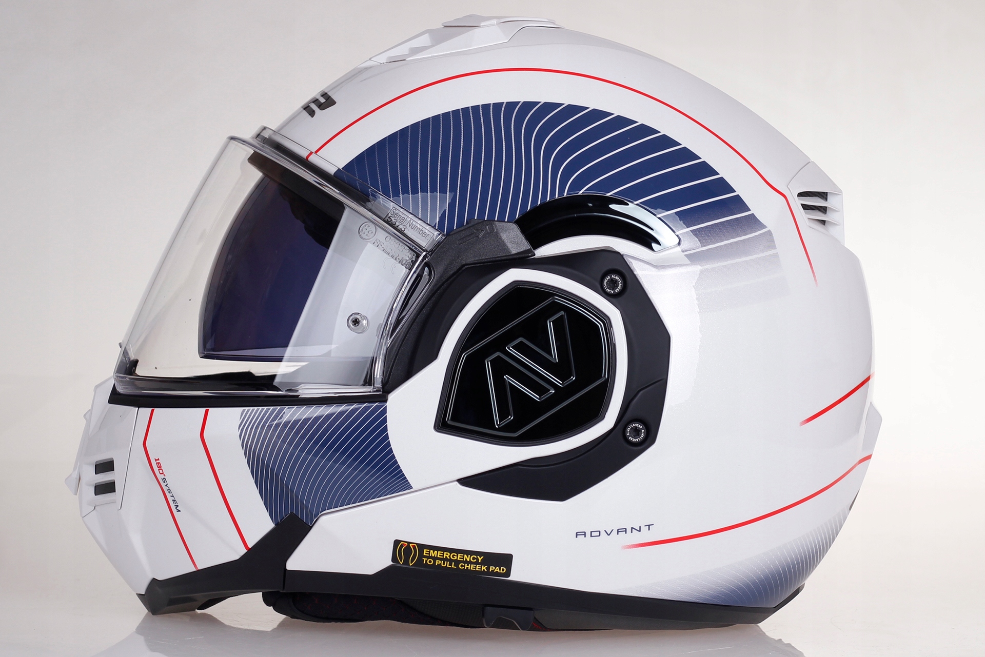 KASK MOTOCYKLOWY SZCZĘKOWY LS2 FF906 ADVANT COOPER white ECE 22.06 Model FF906 Advant