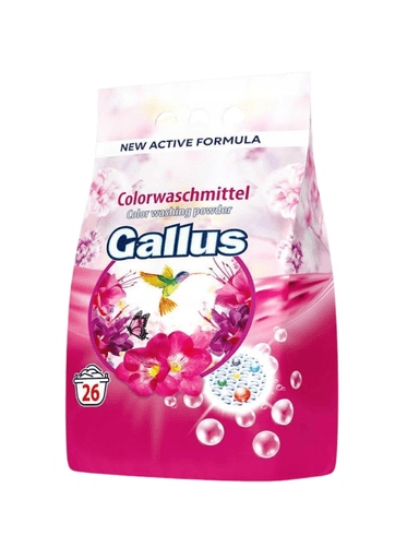 Levně 3 x Gallus prášek na praní barevných tkanin 1,7 kg (26 praní)