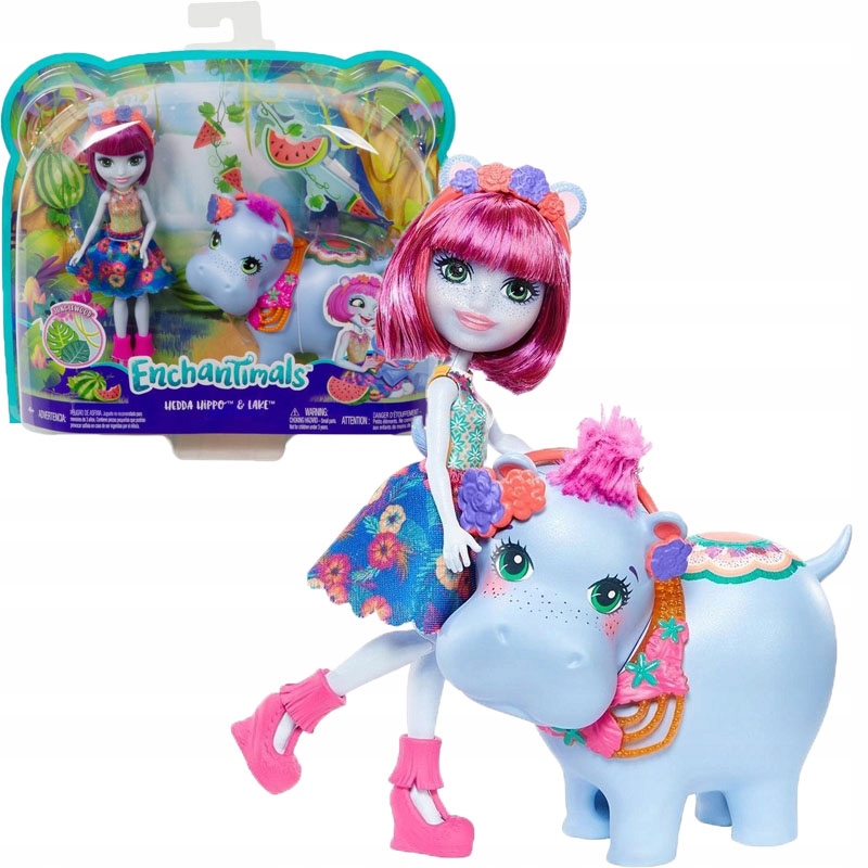 

Mattel Enchantimals Laleczka Zwierzak Hedda Hippo