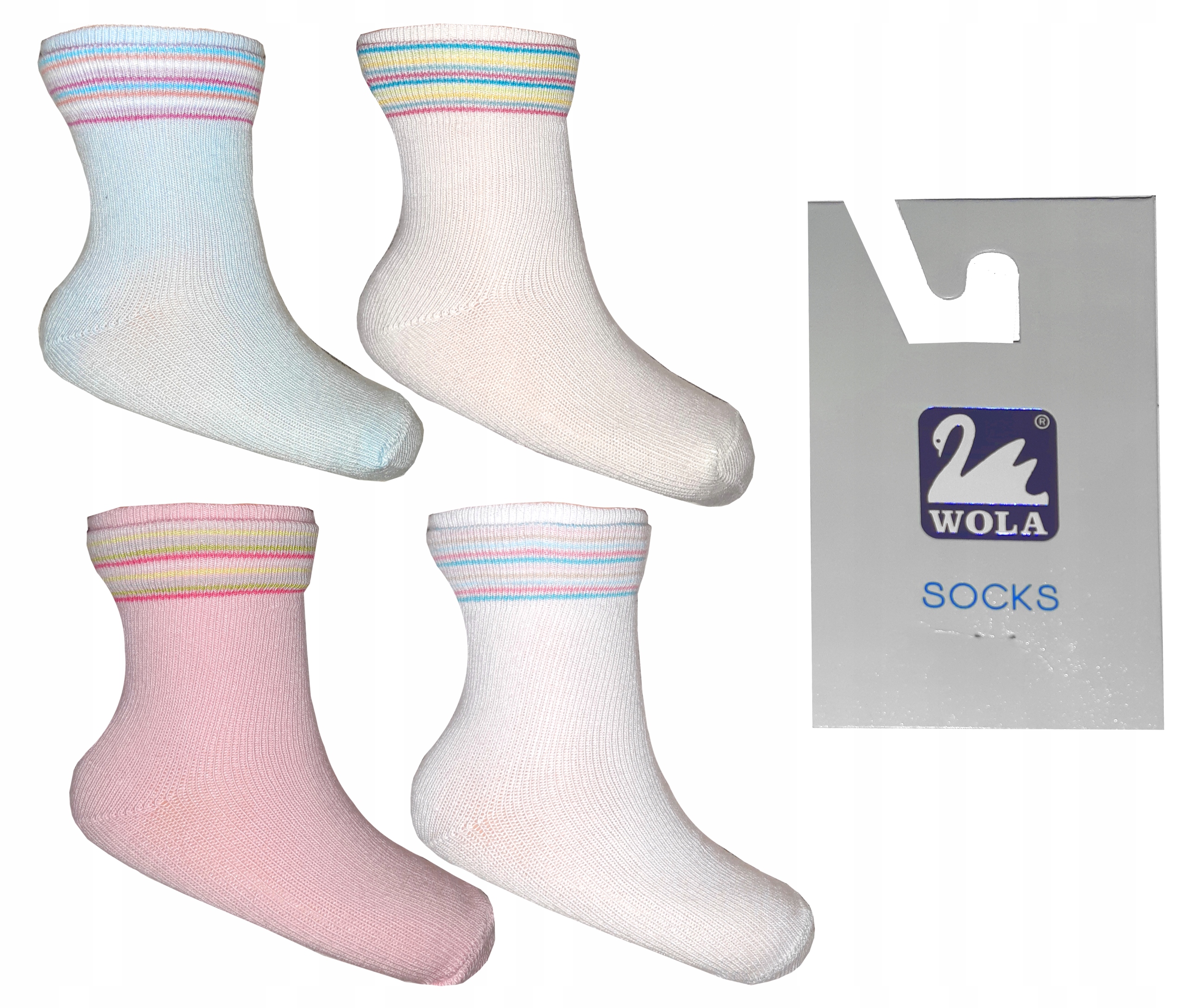 

Wola skarpetki bawełniane * 4 pary * 12-13cm 18-20