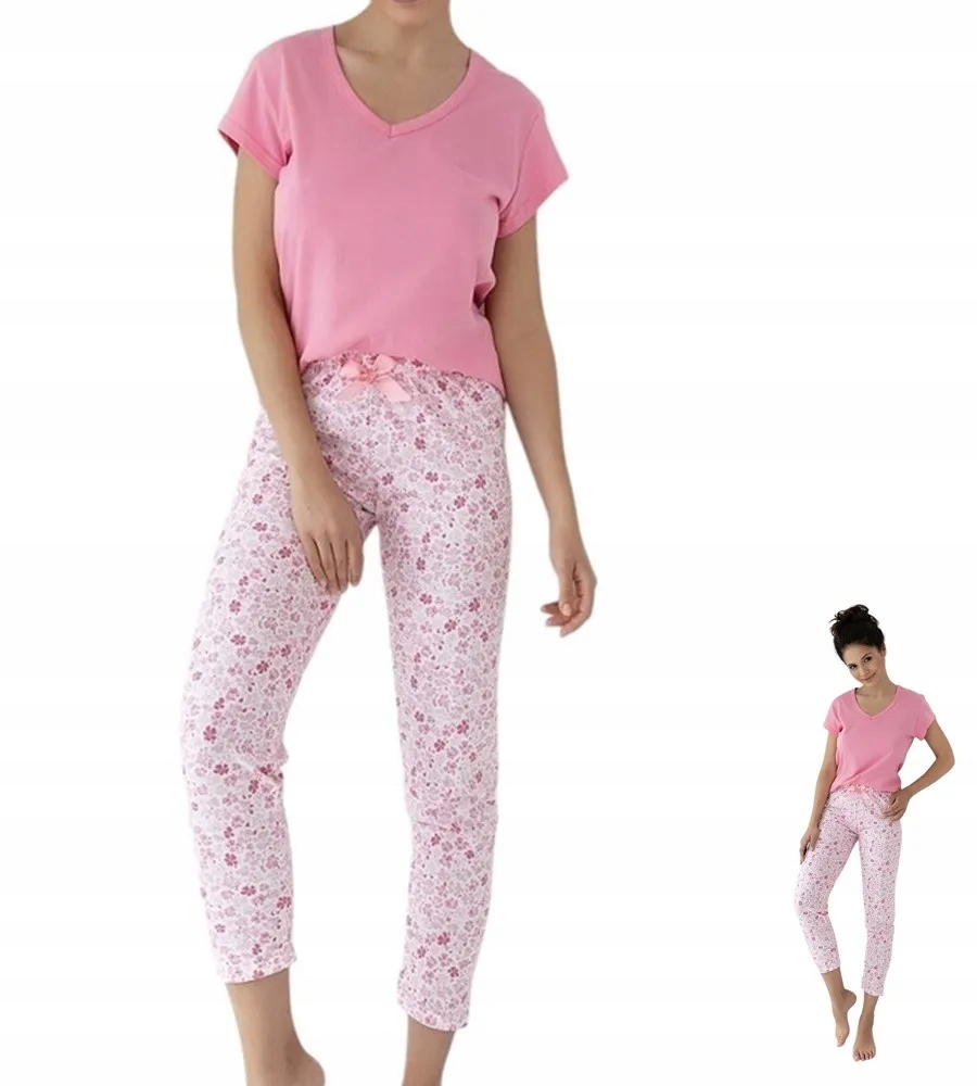 Dámské bavlněné pyžamo Sensis Nevaeh S 36 Růžová