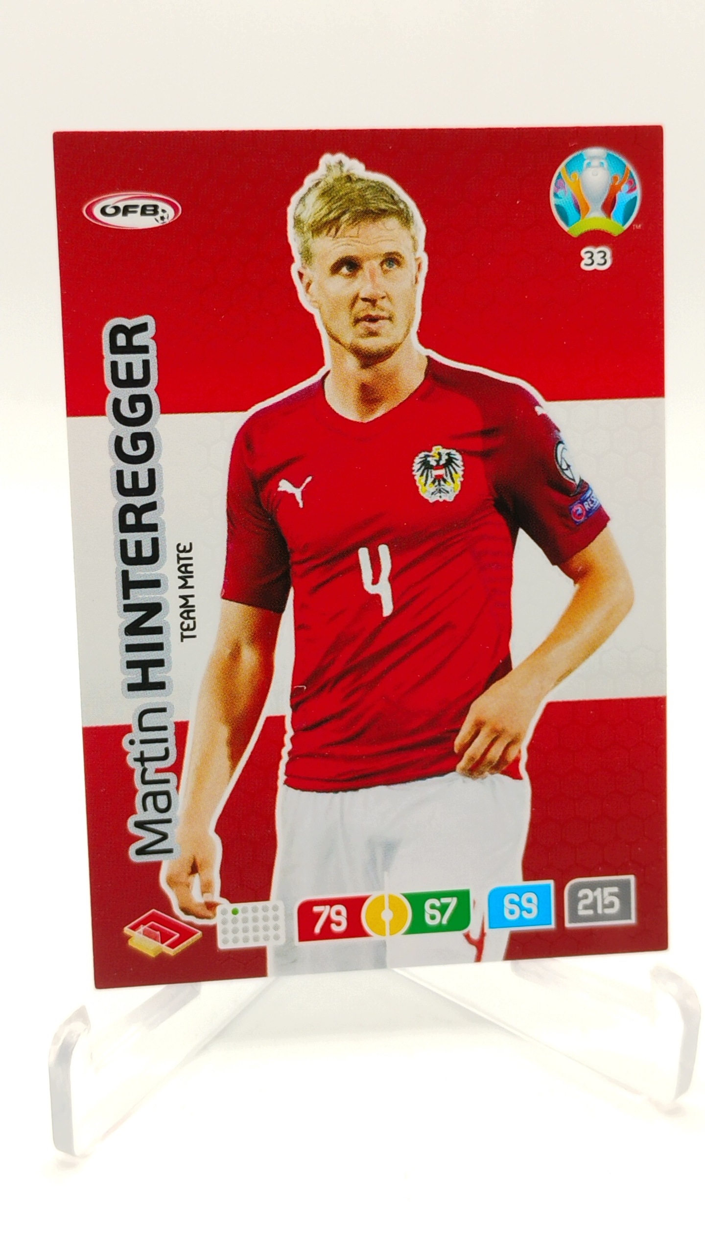 Panini Euro 2020 Team Mate 33 Martin Hinteregger Austria