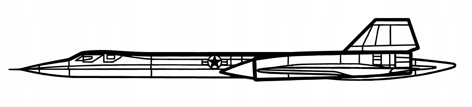 nástěnná dekorace Obraz Letadlo SR71 Blackbird