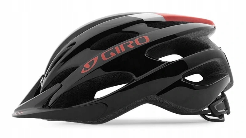 Přilba Giro Revel, černá/jasně červená, velikost 54-61 cm