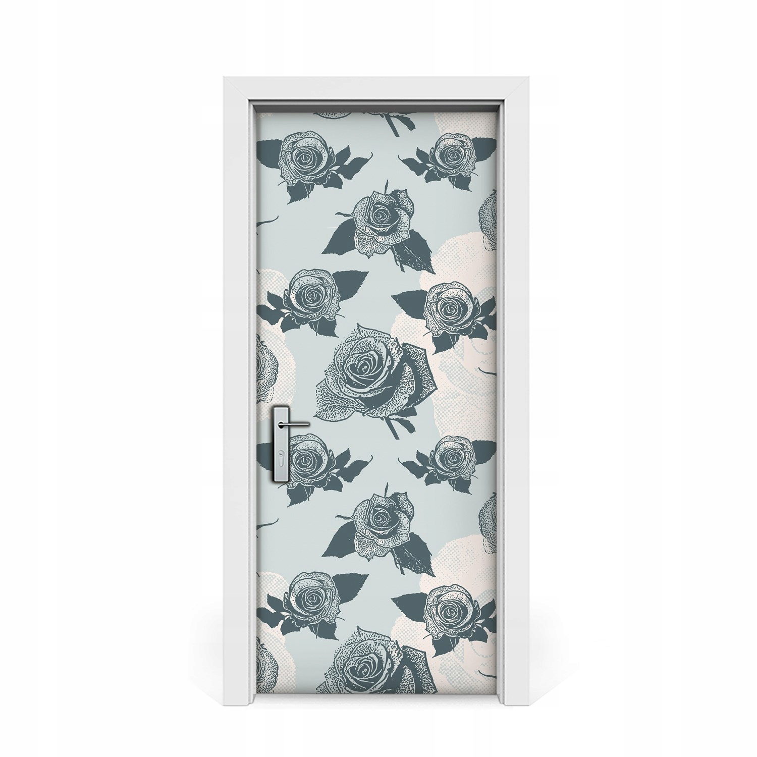 

Naklejka na drzwi okleina Róże retro 85x205