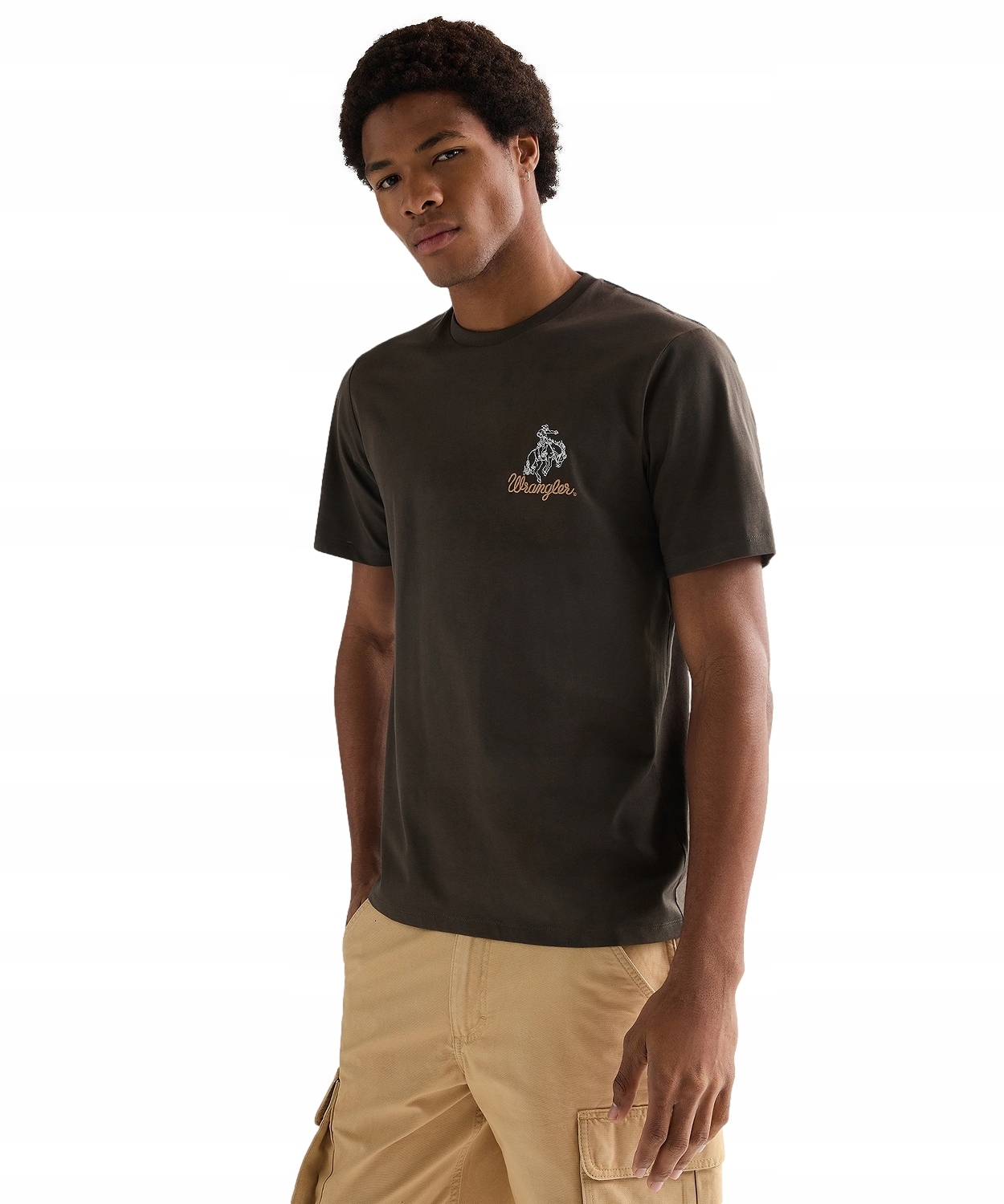 Tričko Wrangler Embroidery Tee 112377991 Wren XXL