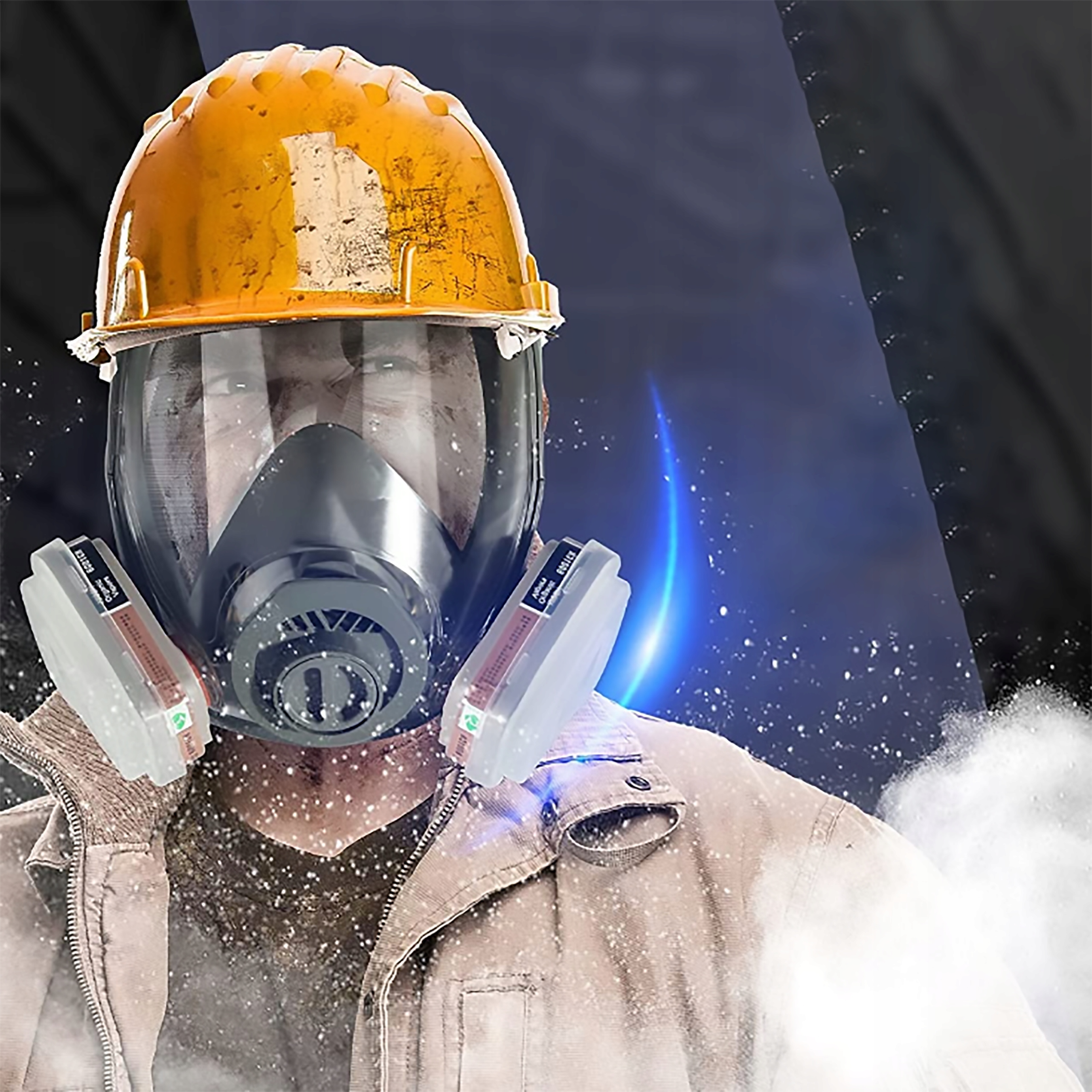 MASKA PRZECIWGAZOWA PEŁNA LAKIERNICZA GAZOWA 6800 Model 6001