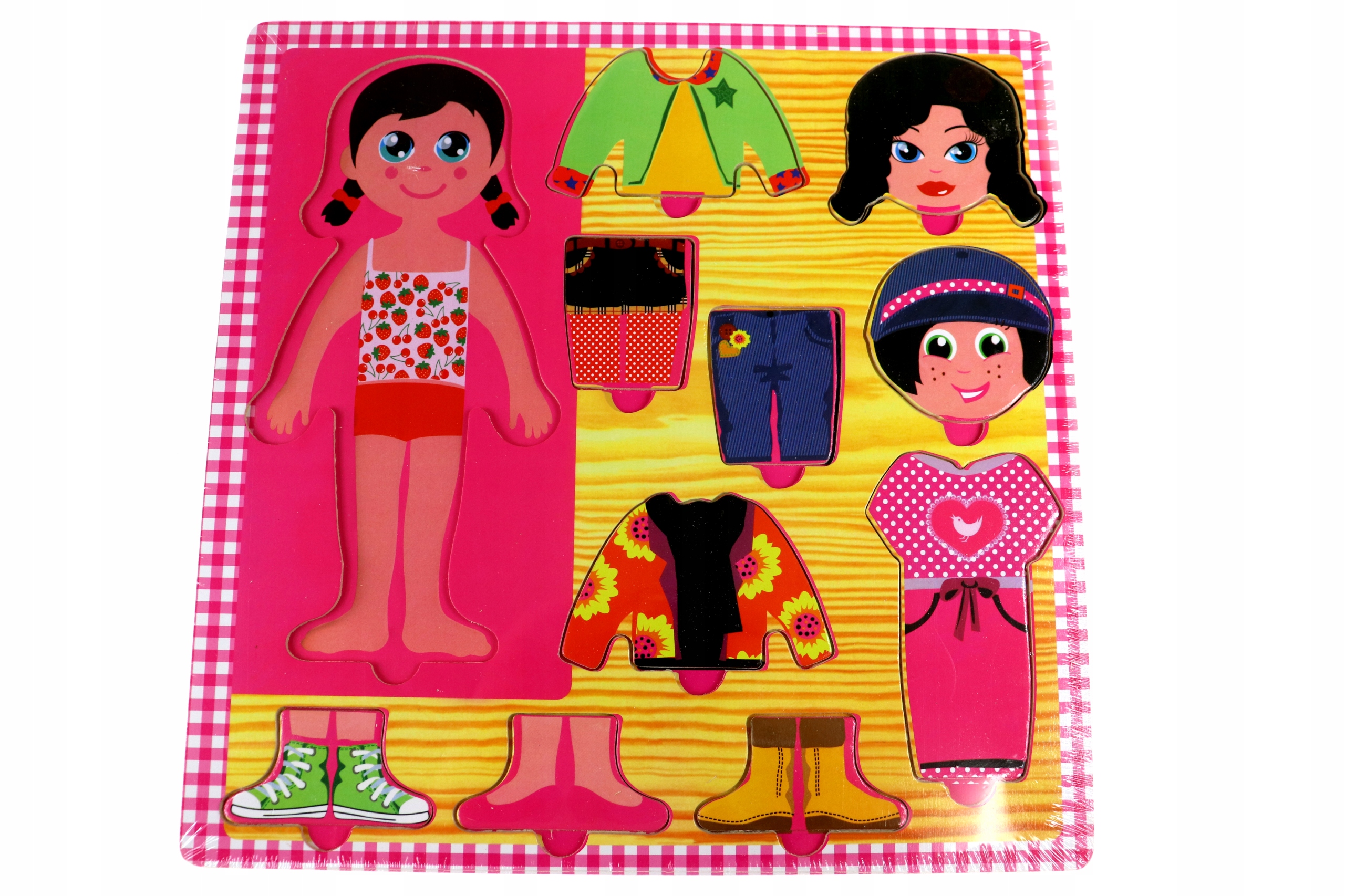 Puzzle Edukacyjne Układanka Drewniane 10el PZ10WZ2