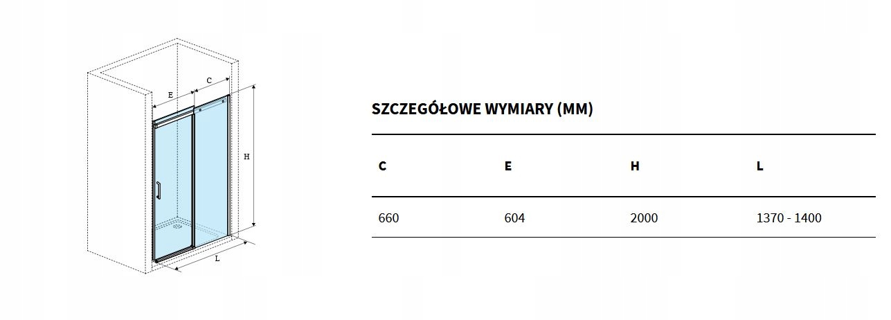 EXCELLENT ROLS drzwi wnękowe,140x200cm, czarny mat Kod producenta KAEX.2612.1400.LP1/2.BL KAEX.2612.1400.LP2/2.