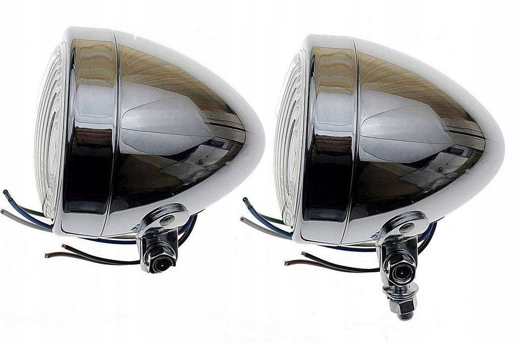 REFLEKTOR LIGHTBARY LAMPY PRZÓD 4 CALE CHROMOWANE (397)