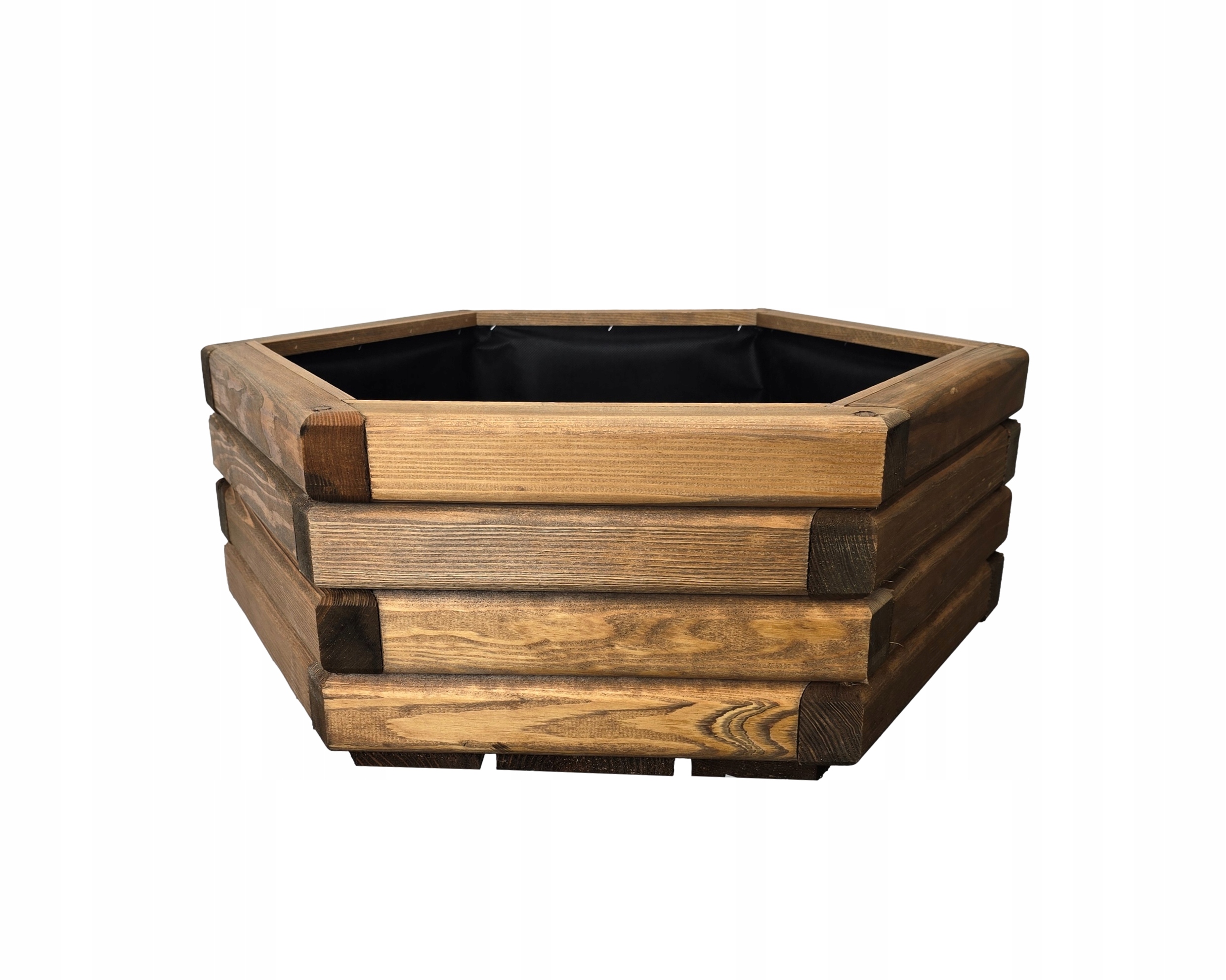 Zahradní květináč Dřevěný samet 60/53/25 cm Tek Velký