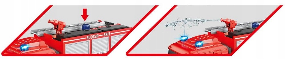 2w1 ZDALNIE STEROWANY ROBOT STRAŻ POŻARNA RC NA PILOTA 1892 Kod producenta 1892