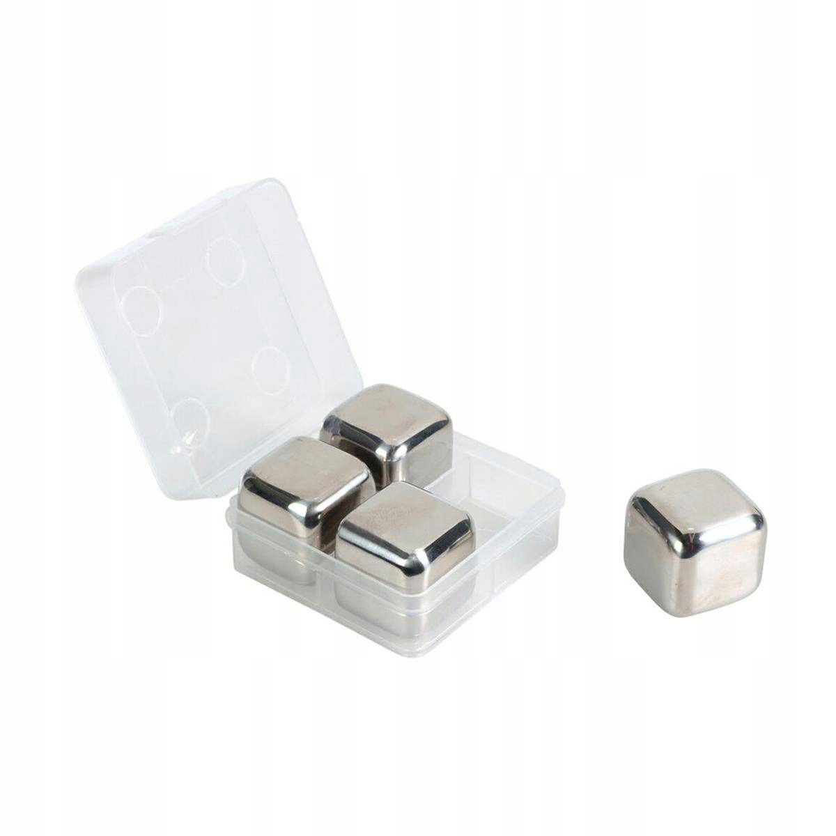 

Kostki Lodu do Drinków Whisky 4 szt Stal