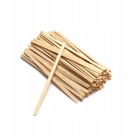 SZPATULKI DREWNIANE KOSMETYCZNE DO WOSKU JEDNORAZOWE DO DEPILACJI 100 SZT Marka inna marka