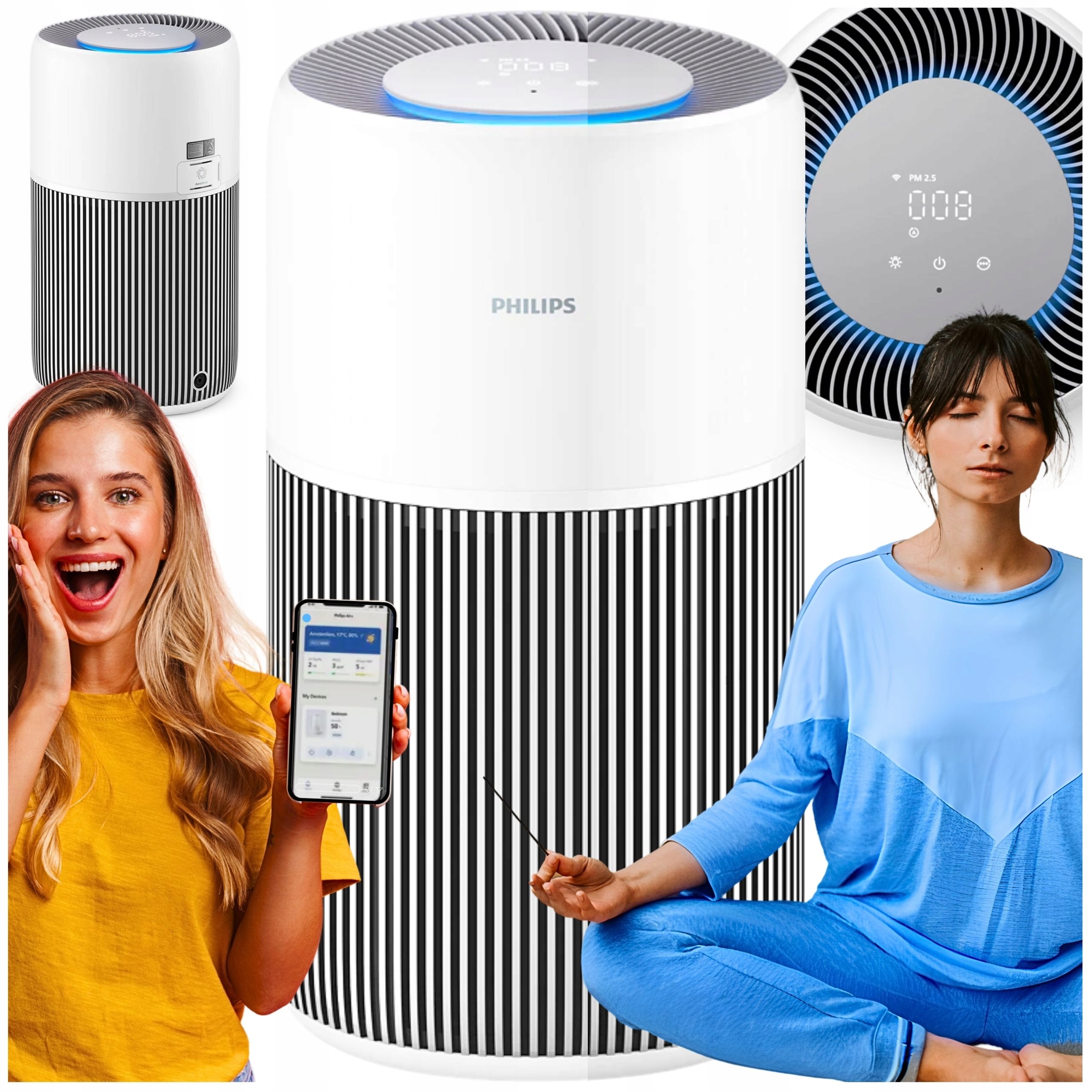 Philips Čistička vzduchu AC2220/10 ULTRAtichá Apka Air+ NanoProtect