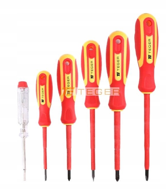 Zestaw wkrętaków VDE 6 szt. TEGER