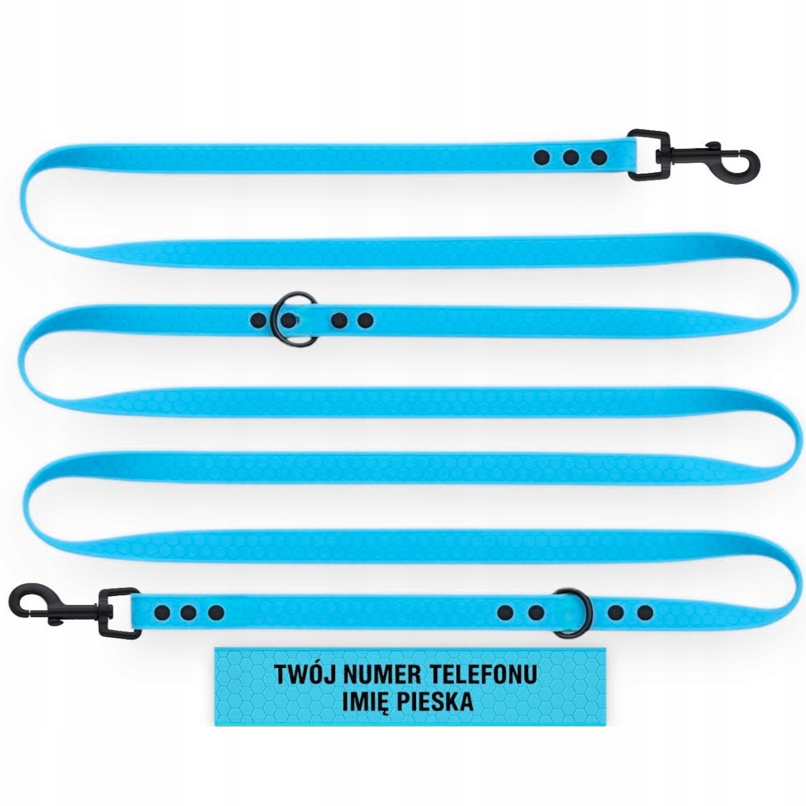 Vodítko Nastavitelná, Přepínatelná, Voděodolná, Měkká, Biothane Pvc 10 M 20 MM