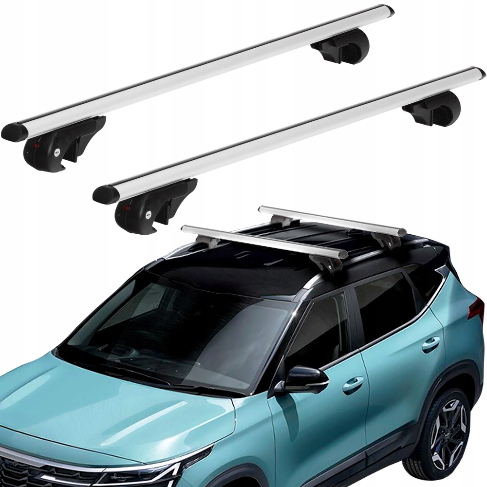 AZILO EMC Alu Basic 120 BAGAŻNIK DACHOWY ALUMINIOWY NA RELINGI Z ZAMKAMI