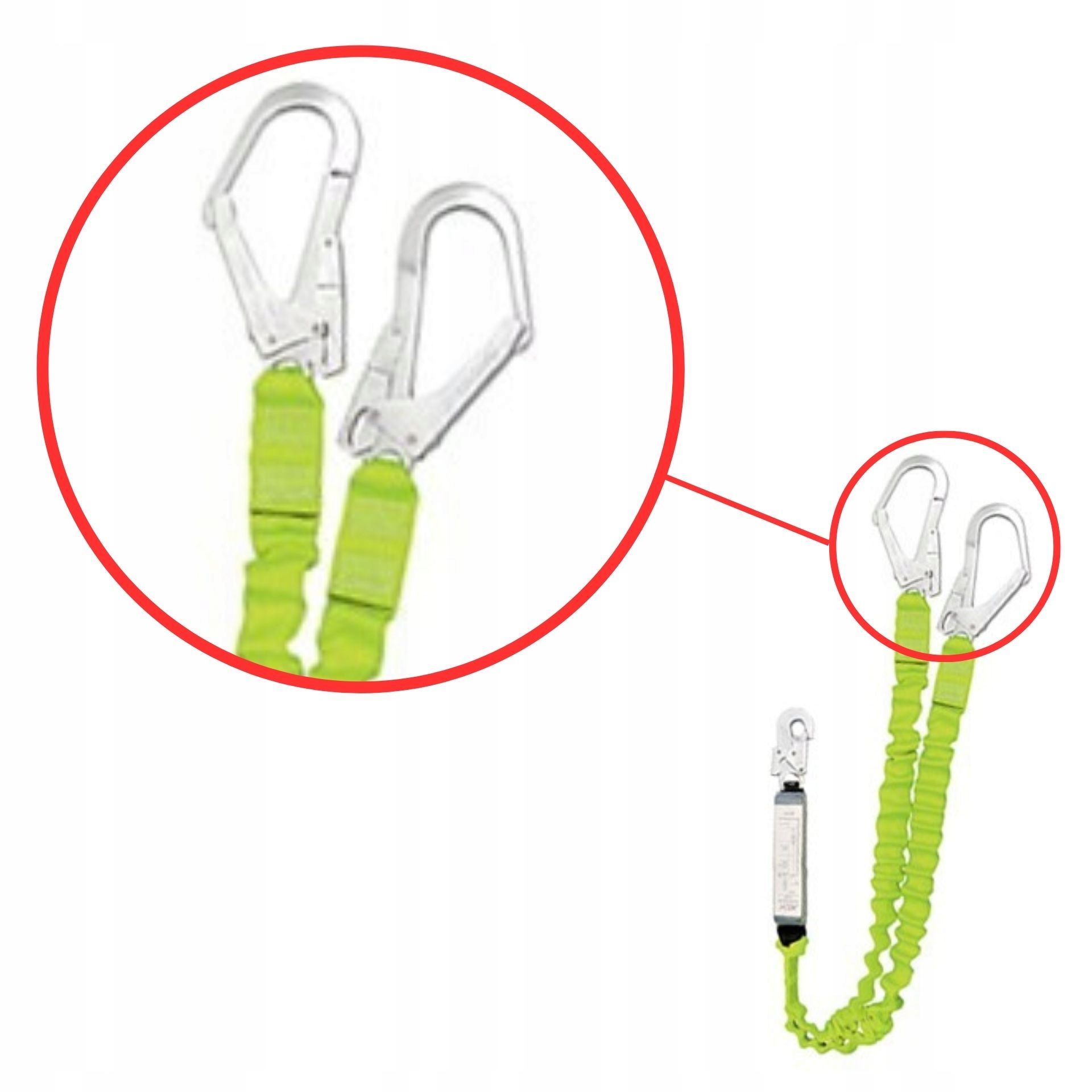 Amortyzator bezpieczeństwa linka do szelek DO PRACY NA WYSOKOŚCI Marka inna