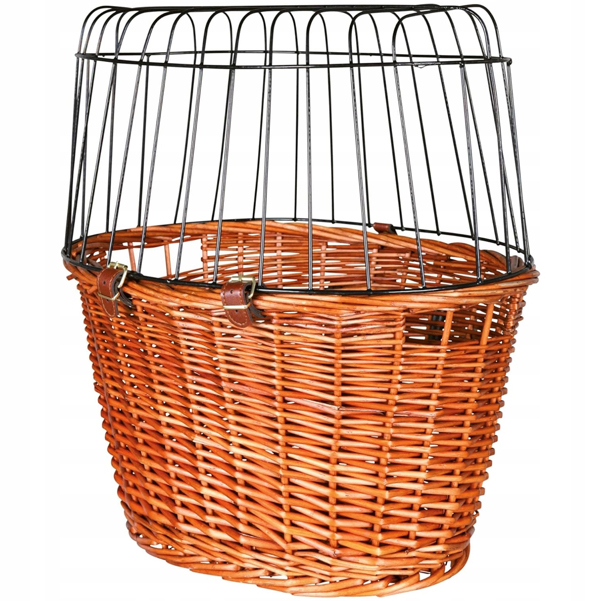 Levně Košík na kolo pro psa proutěný na řídítka, košík na kolo pro kočky