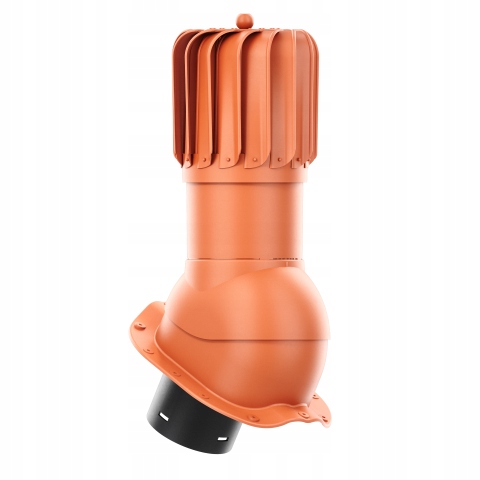 Rotačný krb Rotoline pre plechovú krytinu F fi 150 mm, podlhovastý, tehlový