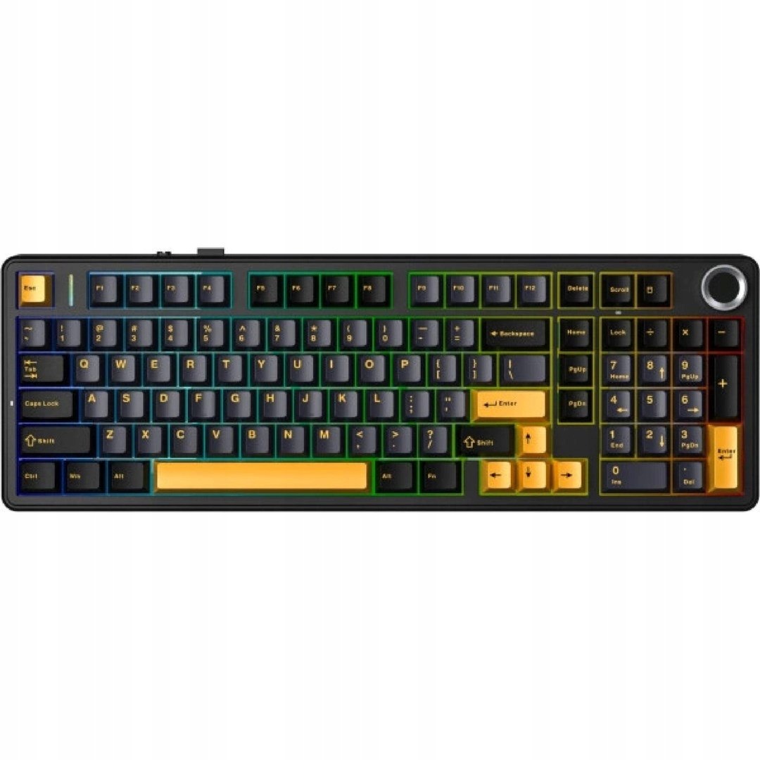 Gasketová klávesnica F99 Pro Thunder Black StarVector switch Rgb Aula