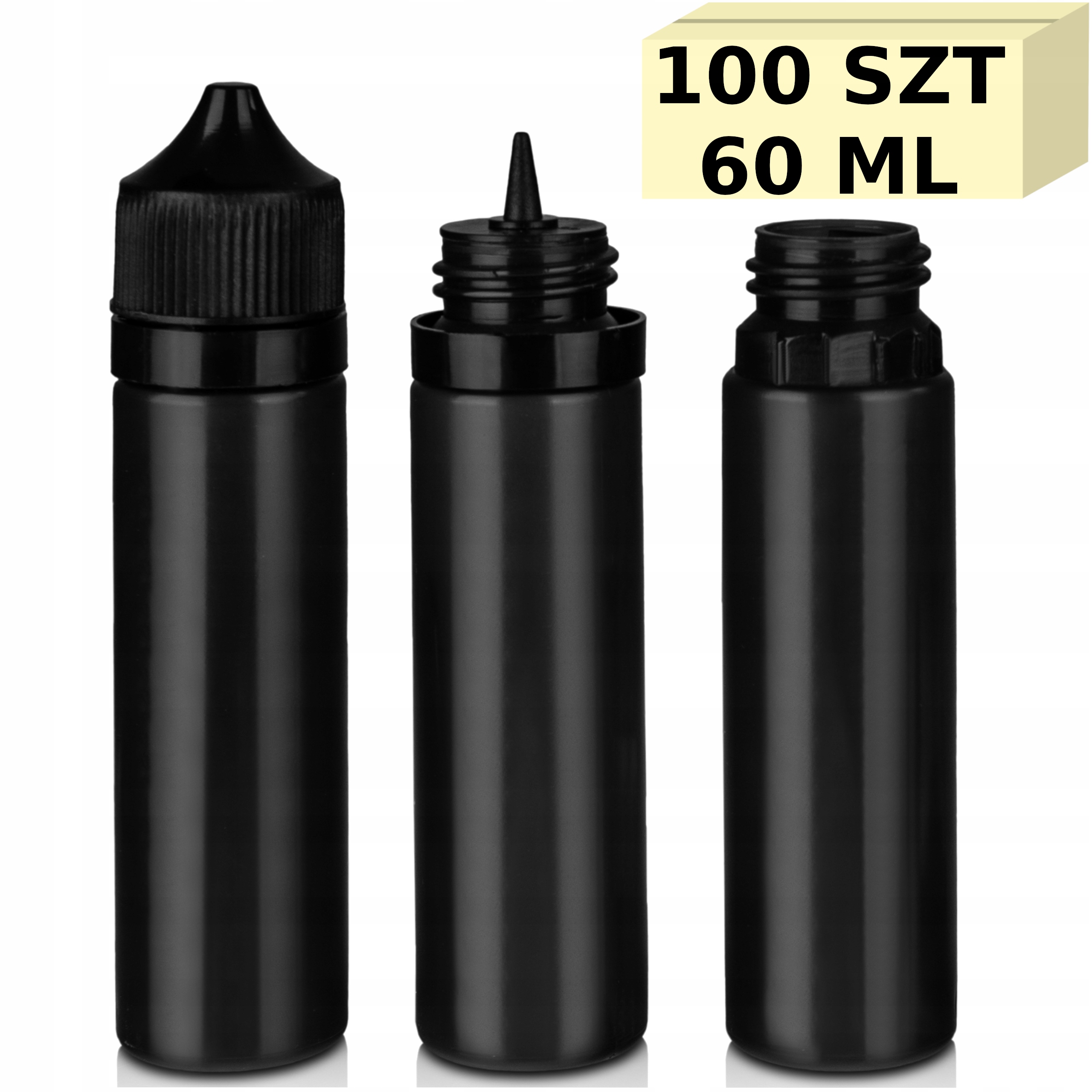 

Butelka 60 ml 100 Szt Liquid Buteleczka Buteleczki