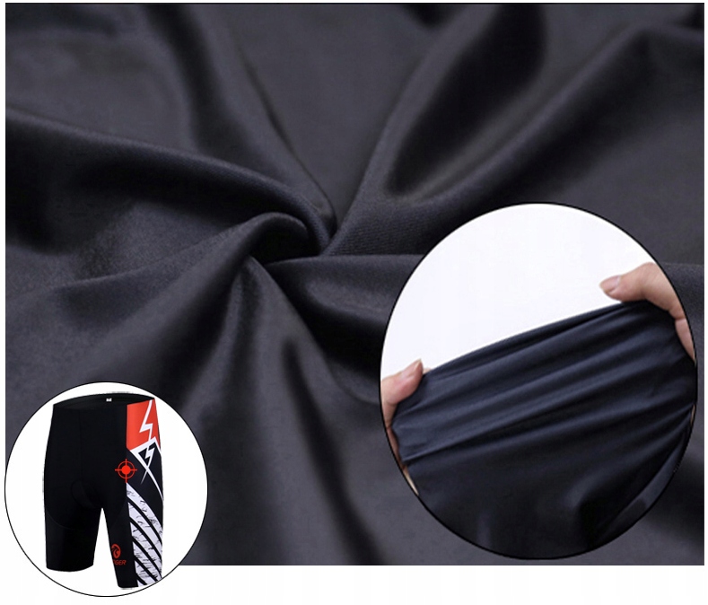 SPODENKI DAMSKIE NA ROWER ROWEROWE WKŁADKA ŻELOWA Materiał dominujący poliester