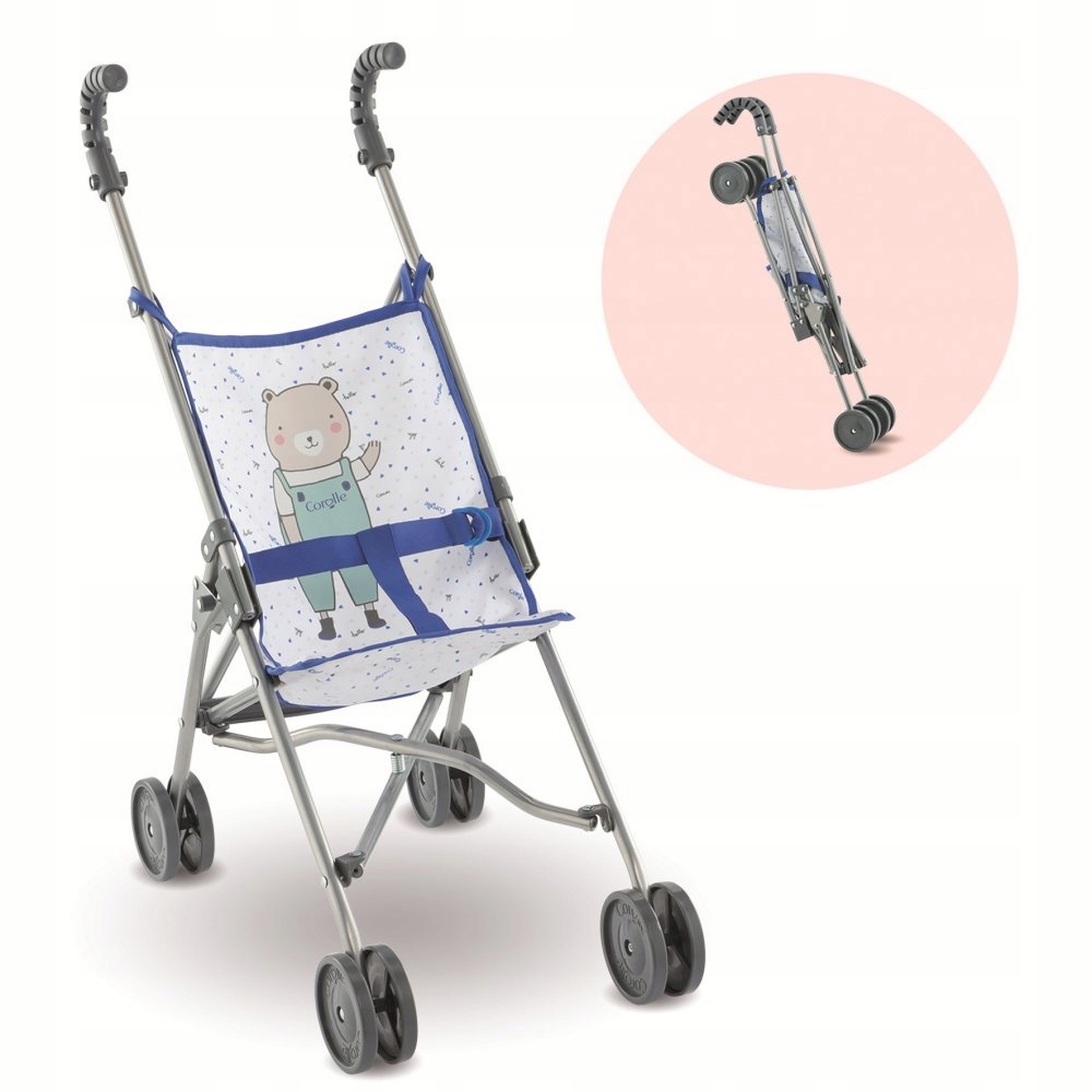 

Corolle Wózek Spacerówka Dla Lalek Składana Blue