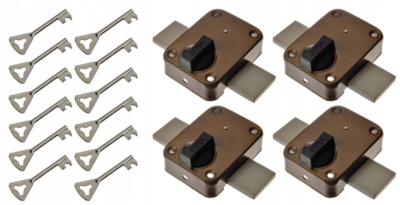 Jania 4 Zamki Na 1 Klucz System Zasuwa Tytan T-3 Zasuwa Garażowa Do Drzwi