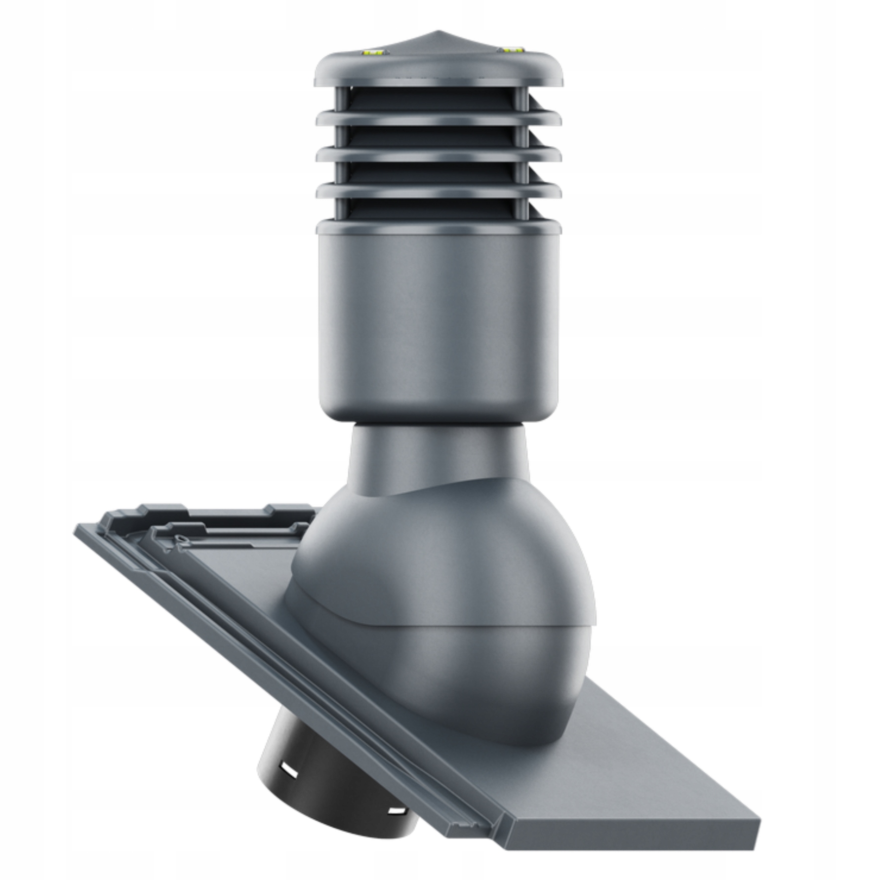 větrací komín Izolovaný Smart fi125 Erlus Linea Šedý Sintr/černý