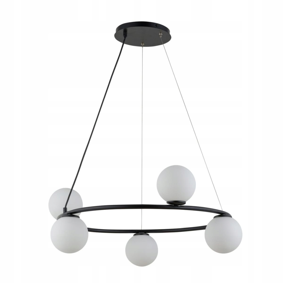 Závěsná lampa mléčné skleněné stínítko na kole Gama Koło 5 Sigma Lighting
