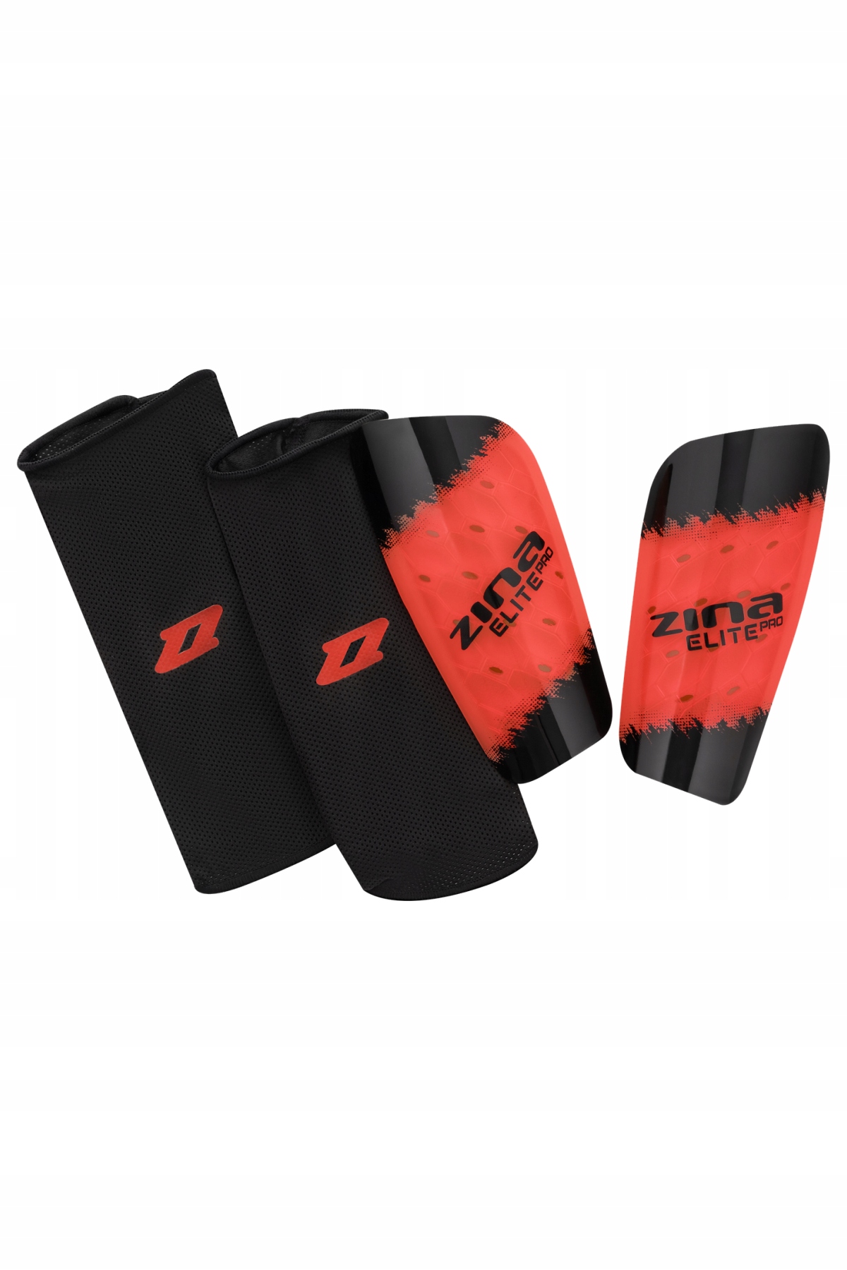 Ochraniacze piłkarskie Zina Elite Pro Czerwony-czarny r. L-XL