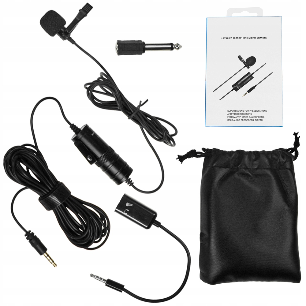 

Mikrofon Krawatowy Lavalier Na Klips Saibu MKL-01