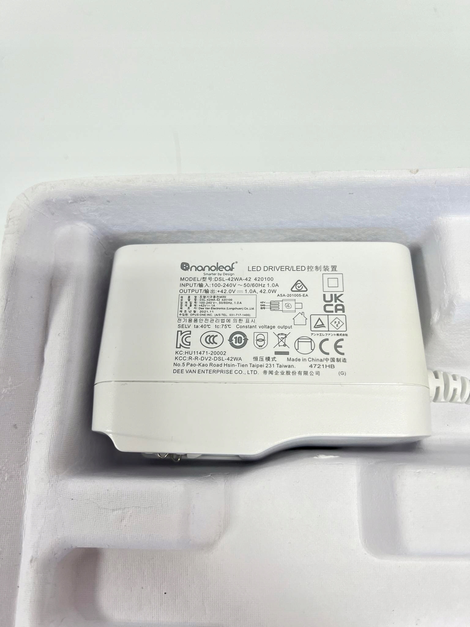 Nanoleaf Lines Starter 9 listew świetlnych HomeKit 42D235 Klasa efektywności energetycznej A