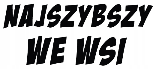 

Naklejka na auto Najszybszy We Wsi 12 cm wzór 21