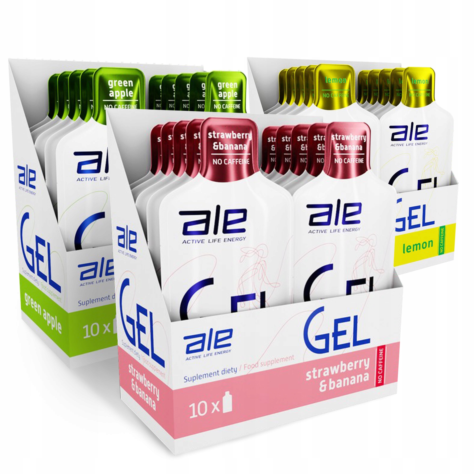 Ale Gel 55,5 g Energetický Gel 30 Kusů MIX Chutí