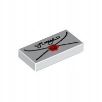 

Lego Tile 1x2 List 3069bpx40 4119410 Biały 1szt N