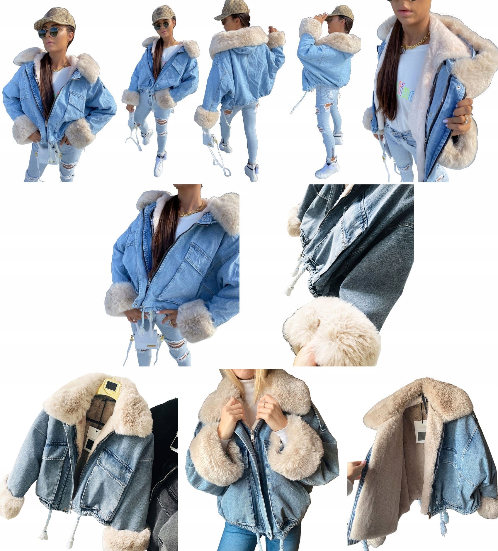 

Kurtka Jeansowa Z Futerkiem Katana Miś Futerko L