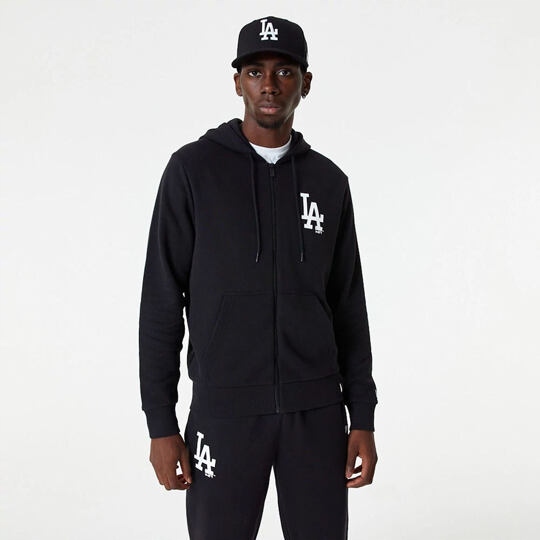 mikina New Era Mlb Essentials fz hoody Losdod Blkwhi Velikost oblečení: L