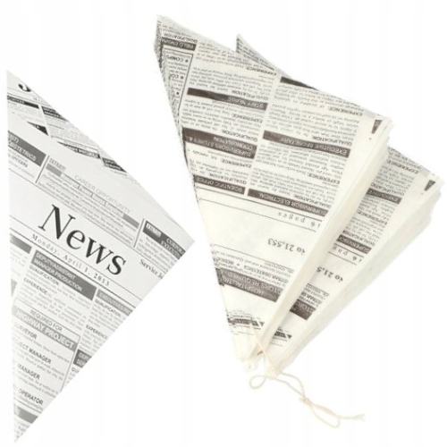 Papierové rožky vrecká na hranolky 32x23cm 1000 ks