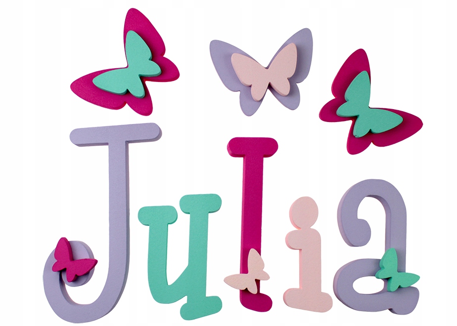 LITERKI NAKLEJKI IMIĘ 5-LITEROWE 3 GRATISY