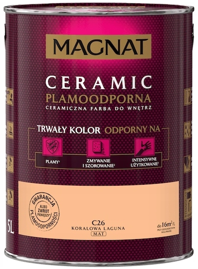 Farba Magnat Ceramic 5L Koralowa Laguna