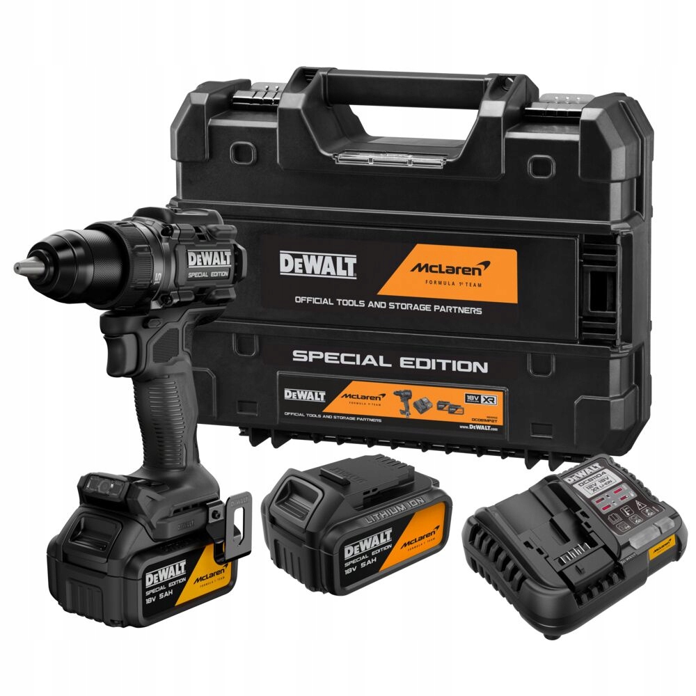 DeWalt Wkrętarka akumulatorowa bezszczotkowa 2x5Ah 18V McLaren DCD81MP2T