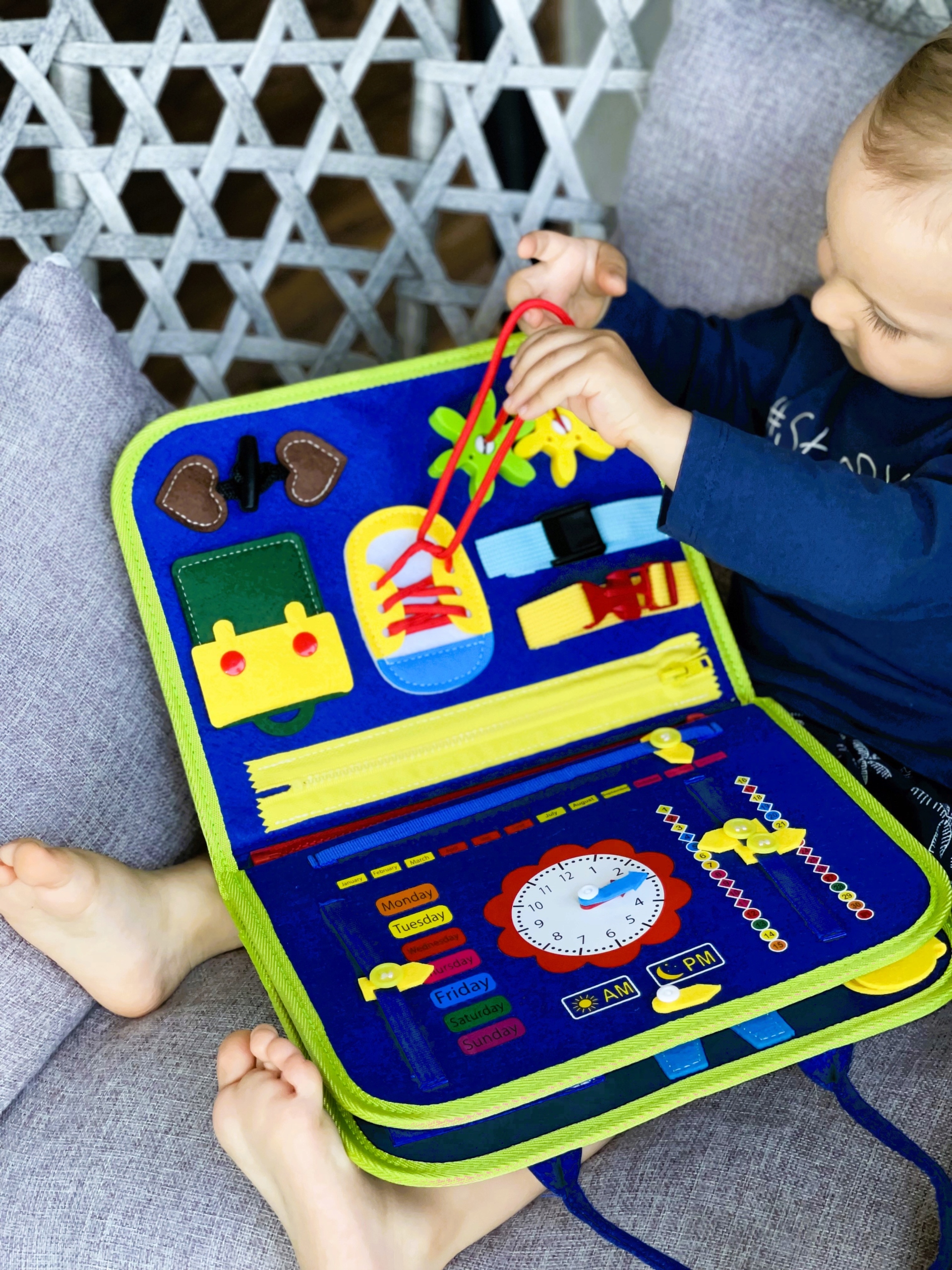 TABLICA MANIPULACYJNA SENSORYCZNA MONTESSORI XXL TABLICA EDUKACYJNA NAUKA Certyfikaty, opinie, atesty CE EN 71