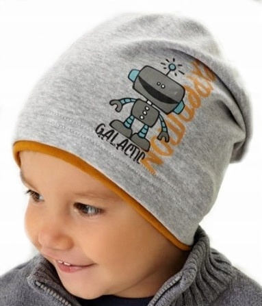 

Czapka Wiosenna Dla Chłopca r.44-46 cm 6-12 m-cy
