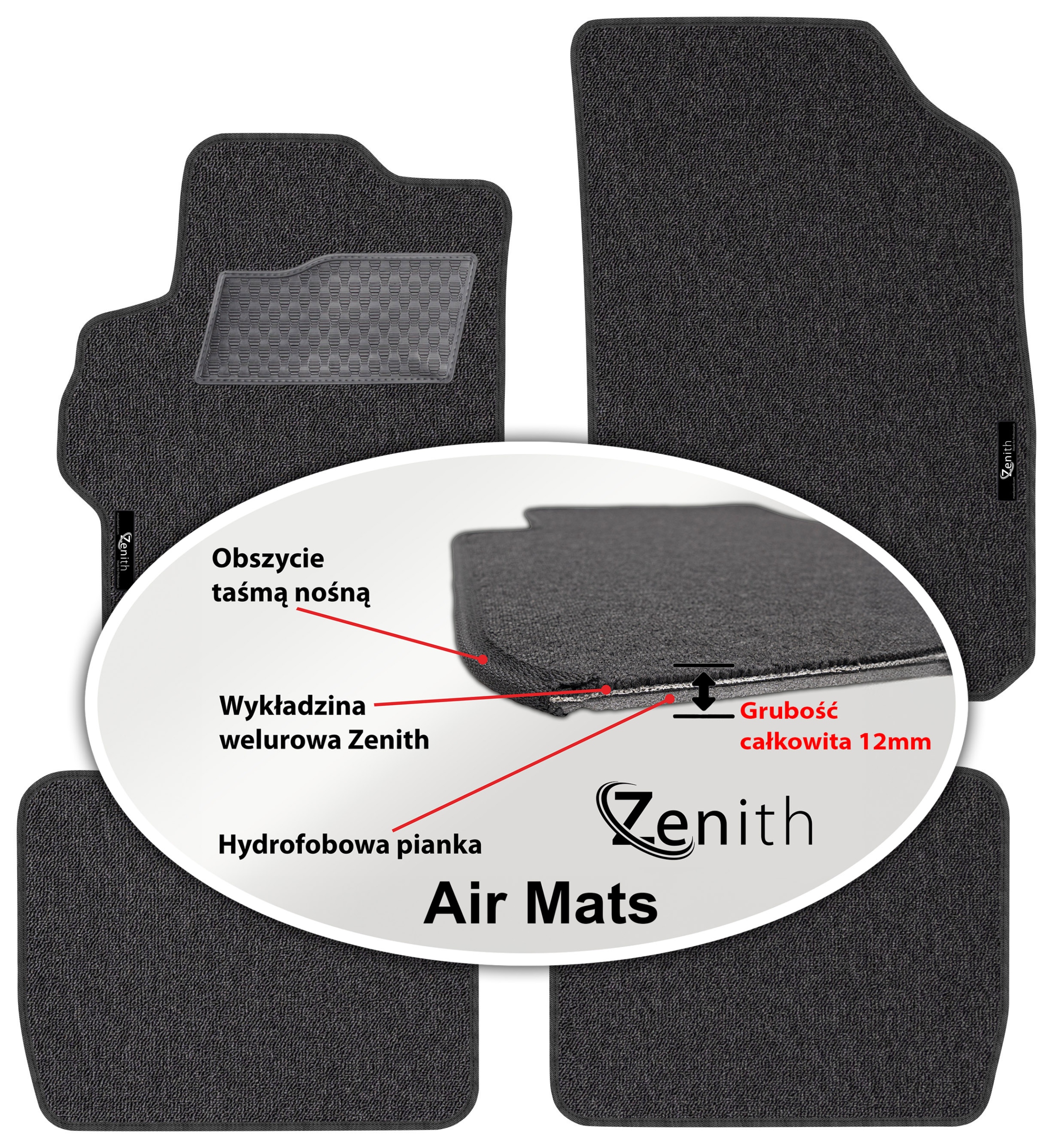 Peugeot 301 2012 Velúrové koberčeky do auta Zenith Air Mats